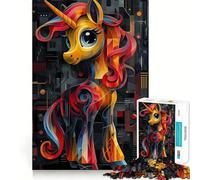 Puzzle de 1000 pièces My Little Pony pour Adolescents Jeu de réflexion Intelligent, Loisirs faciles, découpe précise, Cadeau Exceptionnel (38x26cm)