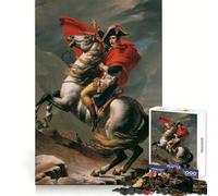 Puzzle de 1000 pièces Napoléon traversant Les Alpes pour Adultes et Adolescents Un Casse-tête Relaxant et Artistique, Un Cadeau Original (50x75cm)