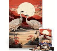 Puzzle de 1000 pièces Nature Cigogne pour Adolescents Améliore la mémoire Loisirs calmes Bordure précise Cadeau d'anniversaire (38x26cm)