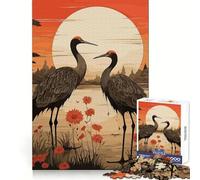Puzzle de 1000 pièces Nature Cigogne pour Adolescents Jeu de logique et d'adresse Décoration Murale Amusante et Facile à découper (38x26cm)