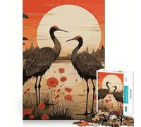 Puzzle de 1000 pièces Nature Cigogne pour Adolescents Jeu de logique et d'adresse Décoration Murale Amusante et Facile à découper (38x26cm)