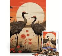 Puzzle de 1000 pièces Nature Cigogne pour Adultes Jeu de réflexion Stimulant Temps de détente Bords précis Cadeau Exquis (38x52cm)