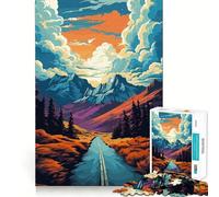 Puzzle de 1000 pièces Nature Sauvage pour Adolescents Jeu de Train Cognitif Aucun Espace Ajustement Parfait Format Compact Amusant pour des Jeux en Famille (50x75cm)