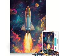 Puzzle de 1000 pièces Nébuleuse colorée et Spatiale pour Adultes et Adolescents Jeu de logique Solide et Amusant, découpe de précision, Cadeau du Père Noël (50x75cm)