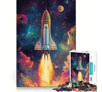 Puzzle de 1000 pièces Nébuleuse colorée sur Le thème de l'espace pour Adultes, idéal pour développer sa mémoire, soulager Le Stress et créer Un Cadeau mémorable (38x52cm)