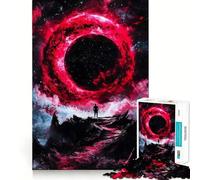 Puzzle de 1000 pièces Nébuleuse de l'anneau Rouge pour Adolescents Jeu de logique Puissant Cadre Clair Cadeau créatif (38x52cm)