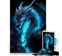 Puzzle de 1000 pièces Nébuleuse du Dragon Néon pour Adultes, Jeu d'exercice Mental Silencieux et Amusant, Cadeau attentionné (38x52cm)