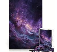 Puzzle de 1000 pièces Nébuleuse Violette et Bleue dans l'espace pour Adultes, Jeu de réflexion et de Concentration, pour la Maison ou Les Loisirs (38x26cm)