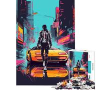 Puzzle de 1000 pièces Neon City Nights pour Adolescents Un défi éducatif mais Aussi Un Jeu Amusant et Humoristique pour se détendre à partir de 14 Ans Jeu de Puzzle proposé (38x26cm)