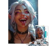 Puzzle de 1000 pièces Neon Enchantress Jeu éducatif Difficile et Stimulant d'analyse et de logique adapté aux Personnes de 14 Ans et Plus (38x52cm)