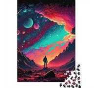 Puzzle de 1000 pièces Neon Galaxy pour adultes, cadeau d'Halloween, puzzle en bois pour adultes et adolescents, puzzle éducatif de 1000 pièces (75 x 50 cm)