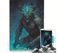 Puzzle de 1000 pièces Neon Leviathan Jeu de réflexion Difficile et Stimulant Cadeau d'anniversaire 50x75cm