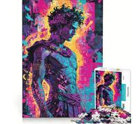 Puzzle de 1000 pièces Neon Lyre Orphée réinventé Jeu de réflexion Difficile et Stimulant Cadeau d'anniversaire 38x26cm