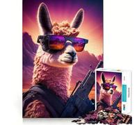 Puzzle de 1000 pièces Neon Nights Sharpshooter pour Adultes, Jeu de réflexion Facile et Amusant, Assemblage idéal, Cadeau de Saison (50x75cm)
