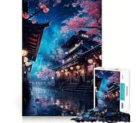 Puzzle de 1000 pièces Neon Tokyo Sakura Nights pour Adolescents, Jouet d'entraînement cérébral, Loisir Facile, Assemblage d'image, Cadeau élégant (38x52cm)