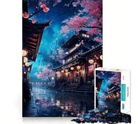 Puzzle de 1000 pièces Neon Tokyo Sakura Nights pour Adultes, Puzzle amélioré, Silencieux, Clair et de qualité supérieure (38x26cm)