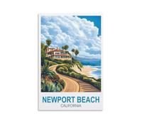Puzzle de 1000 pièces, Newport Beach, Californie, 50 x 70 cm. Un Cadeau Relaxant et Stimulant pour Adultes, Adolescents et Seniors.