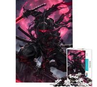 Puzzle de 1000 pièces Ninja Samouraï Noir Jeu éducatif défi et Casse-tête pour Femmes et Hommes (Dimensions 50x75cm)