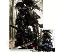 Puzzle de 1000 pièces Ninja Samurai Aquarelle pour Adultes Jeu Intelligent et Amusant à Assembler Ensemble Cadeau saisonnier (38x52cm)
