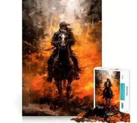 Puzzle de 1000 pièces Nomad Knight pour Adultes Développe la mémoire Loisirs Doux Découpe Ferme pour Les fêtes (50x75cm)