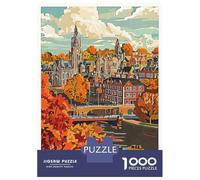 Puzzle De 1000 Pièces Nottingham Cityscape Puzzles pour Adultes Activités Familiales Stimule Le Cerveau Idéal comme Cadeau pour Toute La Famille 70x50cm/1000pcs