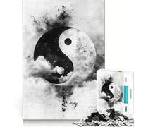 Puzzle de 1000 pièces Nuages Yin Yang pour Adolescents, Jeu de logique et de Sens, Divertissement paisible, Bords Lisses, Cadeau créatif 38x52cm