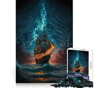 Puzzle de 1000 pièces Nuit de Lune en Bateau pour Adultes stimulez Votre Esprit, apaisez-Vous et amusez-Vous ! Bords réguliers (38x52cm)
