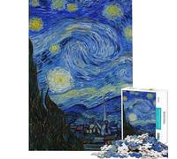 Puzzle de 1000 pièces Nuit étoilée et Chat Noir Un Puzzle Artistique pour Adolescents idéal pour Un défi de rapidité Manuelle Un ou de Noël Stimulant l'intelligence et Le Cerveau Un Jouet addictif