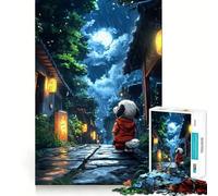 Puzzle de 1000 pièces Nuit pluvieuse au Japon pour Adolescents, Jeu d'exercice Mental, Design apaisant, Cadeau précieux Assembler (50x75cm)