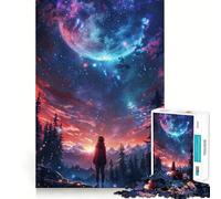 Puzzle de 1000 pièces Nuits étoilées pour Adolescents Souvenirs, détente et Divertissement Idée Cadeau saisonnière 38x26cm