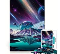 Puzzle de 1000 pièces Oasis des Montagnes célestes Bords Lisses Jeu créatif et Amusant Cadeau d'anniversaire idéal pour des Moments de détente (38x52cm)