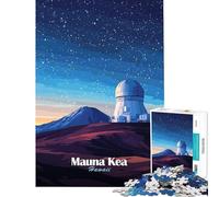 Puzzle de 1000 pièces Observatoire du Mauna Kea Jeu Amusant et addictif pour développer la Patience Idée Cadeau pour Un Père Noël Secret Apprentissage éducatif (Dimensions 38x52cm)
