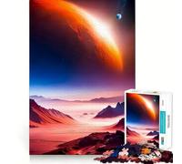 Puzzle de 1000 pièces Odyssée Céleste Ajustement Parfait Art Entraînement Mental Amusant Repos Jeu Cadeau de Noël Calme (38x52cm)