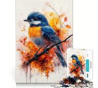 Puzzle de 1000 pièces Oiseau Aquarelle sur Une Branche Activité ludique et stimulante pour renforcer la Concentration Découpe Laser pour Un Assemblage Parfait Idéal pour Partager Un Moment Convivial