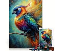 Puzzle de 1000 pièces Oiseau Arc-en-Ciel pour Adolescents, Jeu de Puzzle Stimulant la réflexion, Jeu de Groupe, Art Assembler, Cadeau Classique (38x52cm)