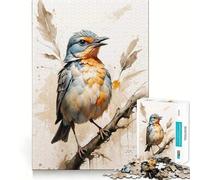 Puzzle de 1000 pièces Oiseau Chanteur Serein pour Adolescents Jeu de logique Solide Amusant et paisible Découpe de précision (38x26cm)