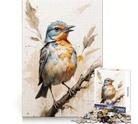 Puzzle de 1000 pièces Oiseau Chanteur Serein pour Adolescents Jeu de logique Solide Amusant et paisible Découpe de précision (38x26cm)