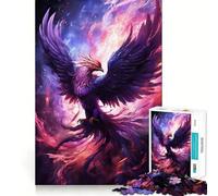 Puzzle de 1000 pièces Oiseau Phénix Mystique pour Adolescents Développement de la mémoire, Assemblage sans Stress, Cadeau touchant (38x52cm)