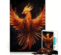 Puzzle de 1000 pièces Oiseau Phénix Mystique pour Adolescents Un Jeu intellectuel Stimulant, Un Moment de Partage et de qualité, Un Cadeau mémorable (38x26cm)