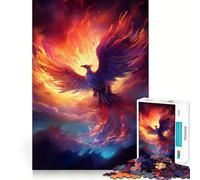 Puzzle de 1000 pièces Oiseau Phénix Mystique pour Adultes et Adolescents Un Casse-tête Relaxant et Artistique, Un Cadeau Original (50x75cm)
