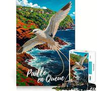 Puzzle de 1000 pièces Oiseau sur la côte Paille en Queue, Jouet intellectuel pour Toute la Famille, qualité et Design (38x26cm)