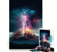 Puzzle de 1000 pièces Orage de Montagne pour Adultes et Adolescents Un Jeu de logique Clair pour se détendre, Une découpe Parfaite et Un pour Les vœux du Père Noël (50x75cm)