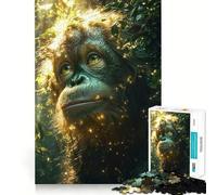 Puzzle de 1000 pièces Orang-outan dans la Jungle pour Adolescents, Puzzle Stimulant la mémorisation, Jeu apaisant, Bords Nets, Cadeau de qualité supérieure (38x52cm)
