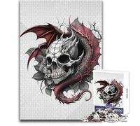 Puzzle de 1000 pièces Os du cracheur de feu:Un Passe-Temps paisible et satisfaisant Pièce Parfaitement emboîtable et découpée avec précision Dimensions:38x52 cm