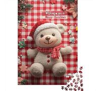 Puzzle de 1000 pièces Ours de Noël pour Adultes, en Carton, 38 x 26 cm, idéal pour se détendre.