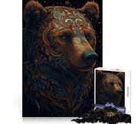 Puzzle de 1000 pièces Ours Imaginaire pour Adultes, Stimulant l'agilité cérébrale, idéal pour Les Moments de détente, Assemblage sécurisé, Cadeau de Noël (38x26cm)