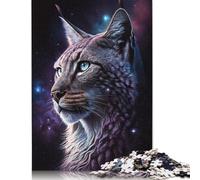 Puzzle de 1000 pièces Ours néon avec Lunettes de Soleil, Puzzle carré pour Adultes et Puzzles sur Plateau en Bois - Jeu Stimulant 1000 pièces (75x50cm)