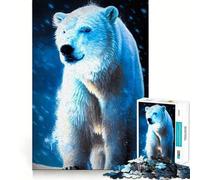 Puzzle de 1000 pièces Ours Polaire pour Adultes, Jeu de réflexion et de détente, Design d'assemblage, pièce de Collection (38x52cm)