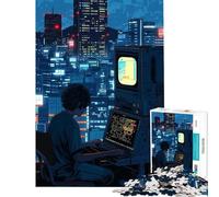 Puzzle de 1000 pièces Overtime Programmer Jeu Familial Stimulant l'intelligence et la mémoire (38x52cm)