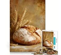 Puzzle de 1000 pièces Pain Rustique avec épis de blé pour Adolescents, Jeu Intelligent, Jeu de Groupe, Assemblage d'image, décoration Murale (38x52cm)
